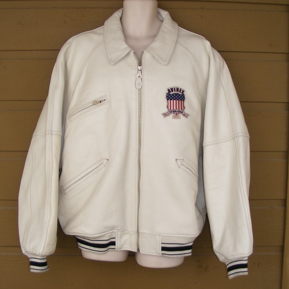 Avirex Usa Varsity Jacket Xxl White 